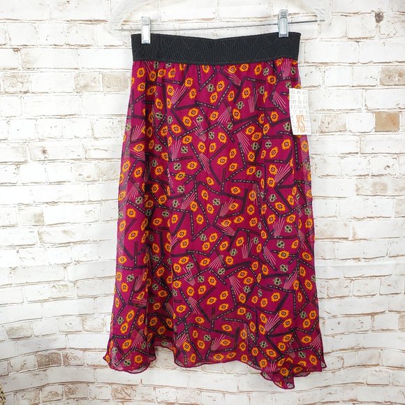 Jupe LulaRoe Lola En Aqua Uni - Taille XS, Longueur Midi, Neuve Avec étiquettes - Style Décontracté Et Féminin